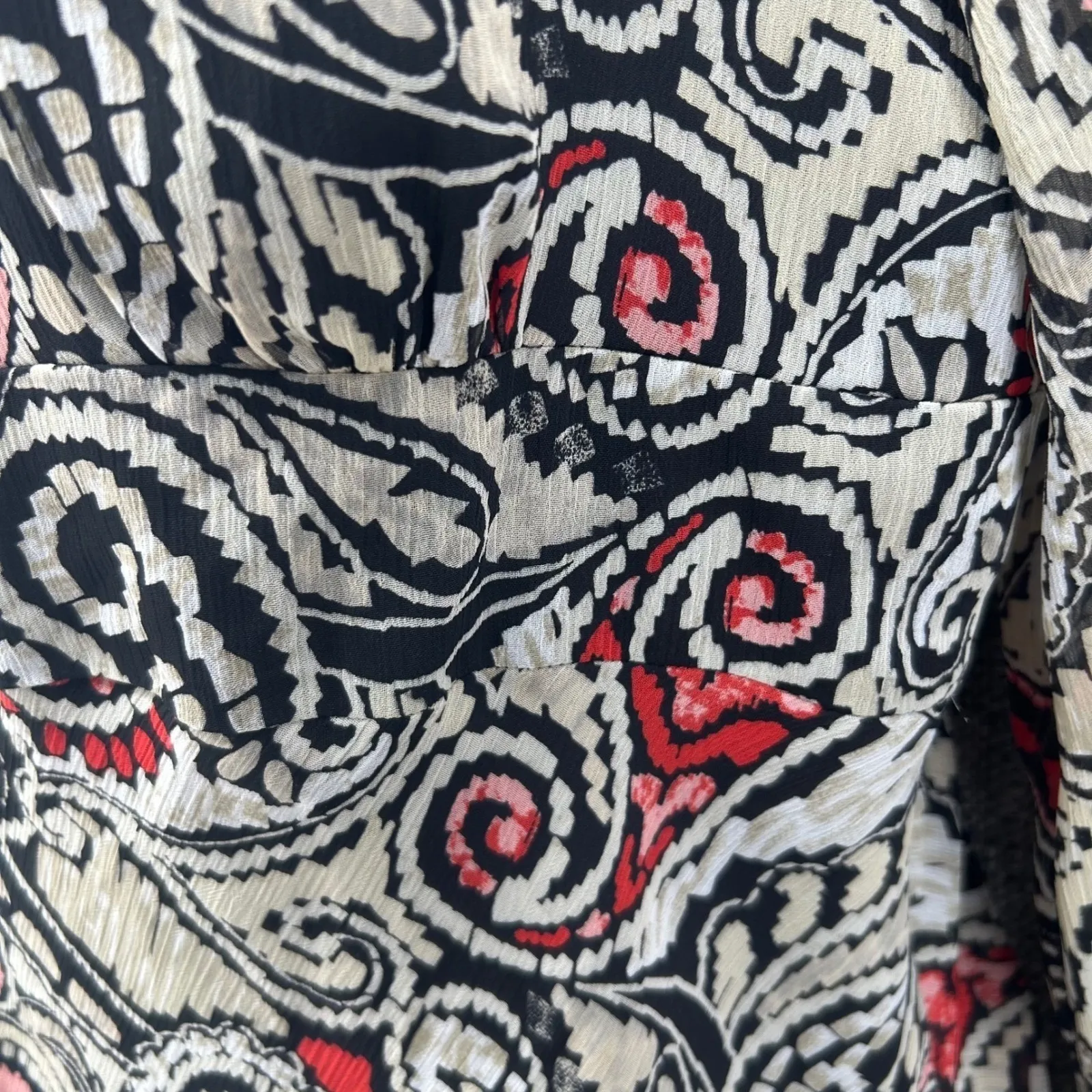 Bob Mackie Vintage y2K‎ Tunic Blouse Gray 18 - Image 5