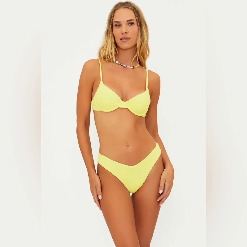 Beach Riot Vanessa Bottom Citrine Crush Terry, Size medium, $88 - Image 6