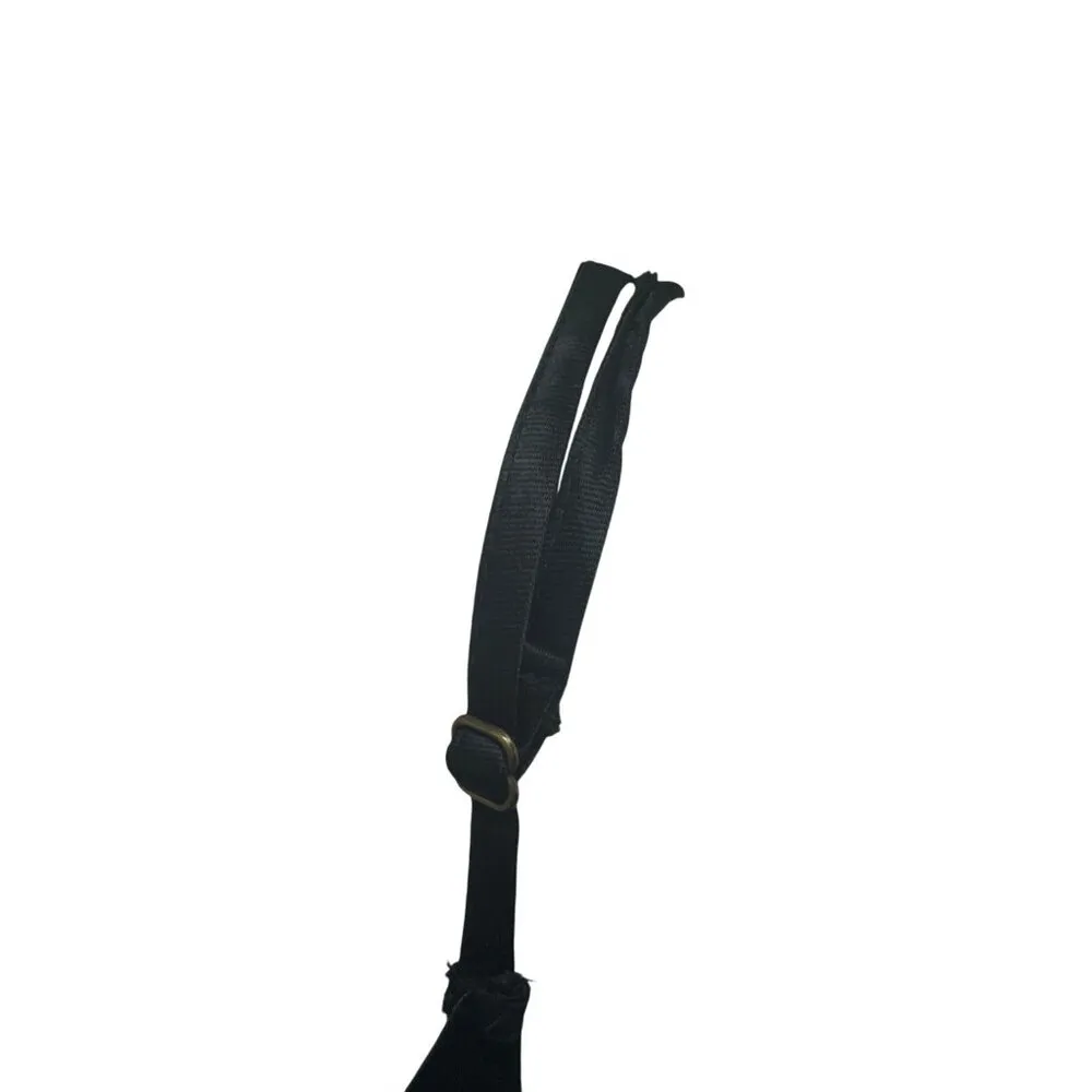 Black Cocktail Dress With Adjustable Straps & Cowl Neck Anthropologie Womens Siz - Image 3