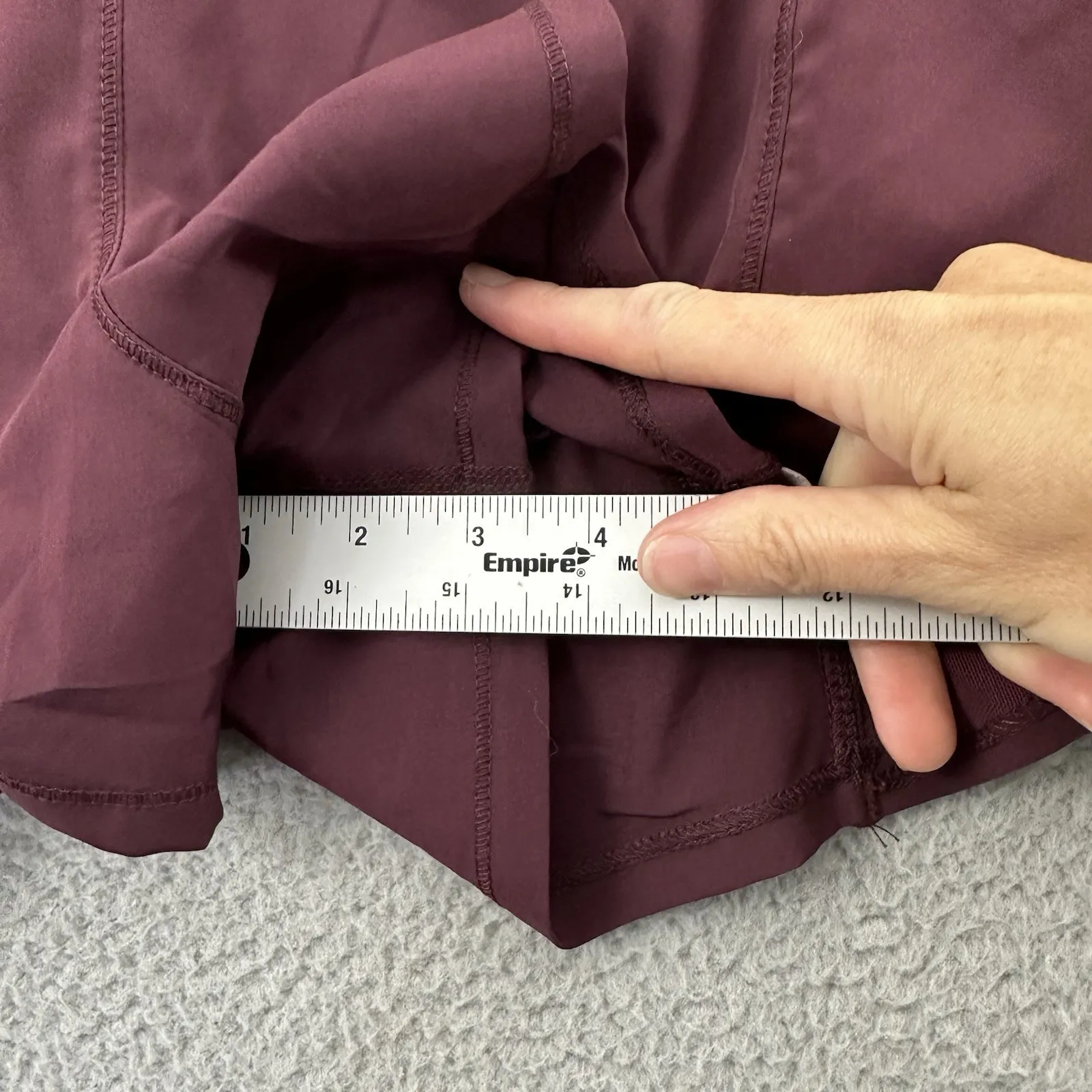 Zyia Active Shorts 3.5" Athletic‎ Athleisure Running Walking Maroon Women's 3XL - Image 10