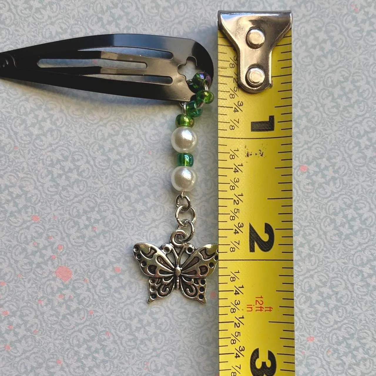 vintage antique y2k style fairly butterfly dangle hair clip 👼💚🤍 - Image 3