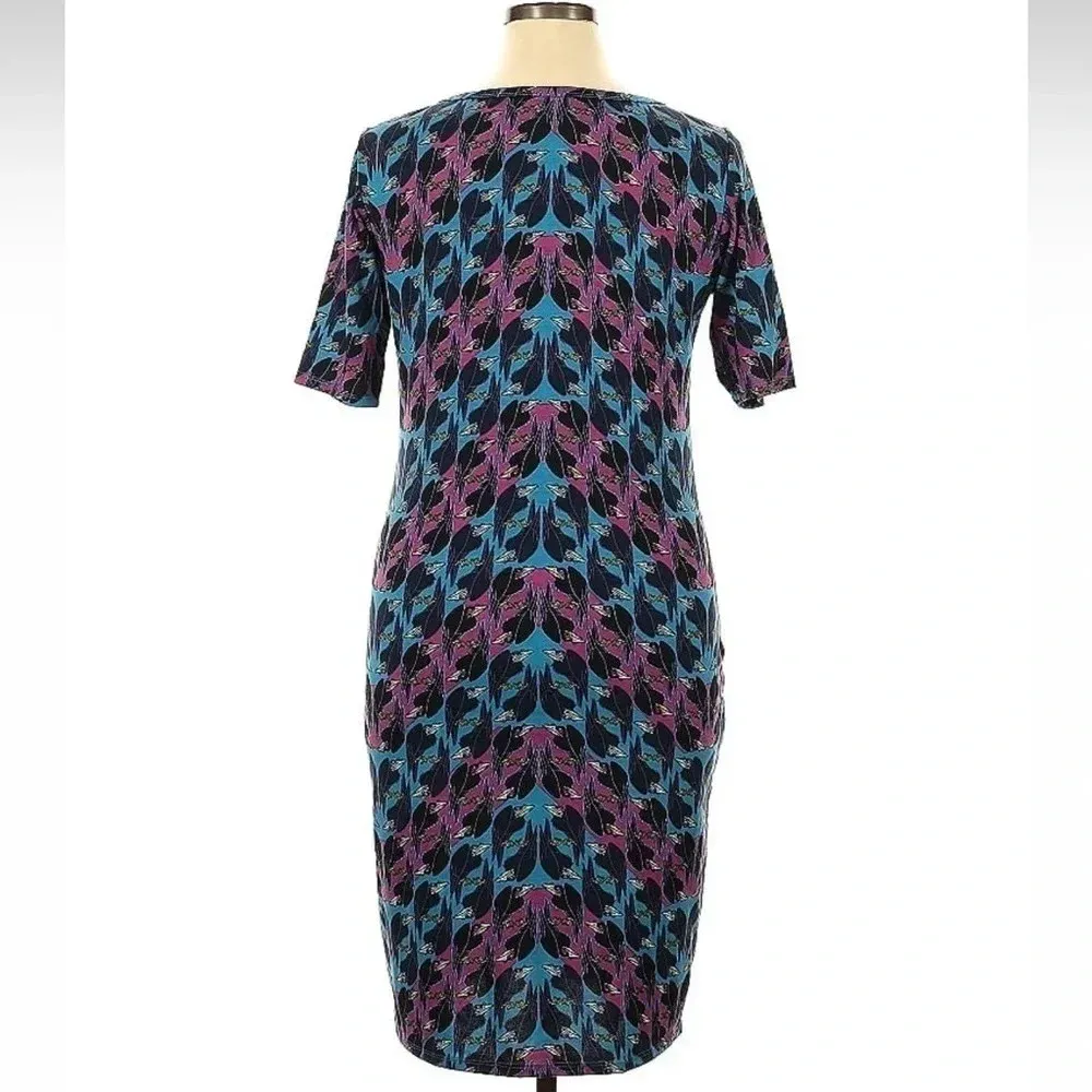 LuLaRoe Julia Disney Villain Collection Maleficent Dress Size XL Sleeping Beauty - Image 3