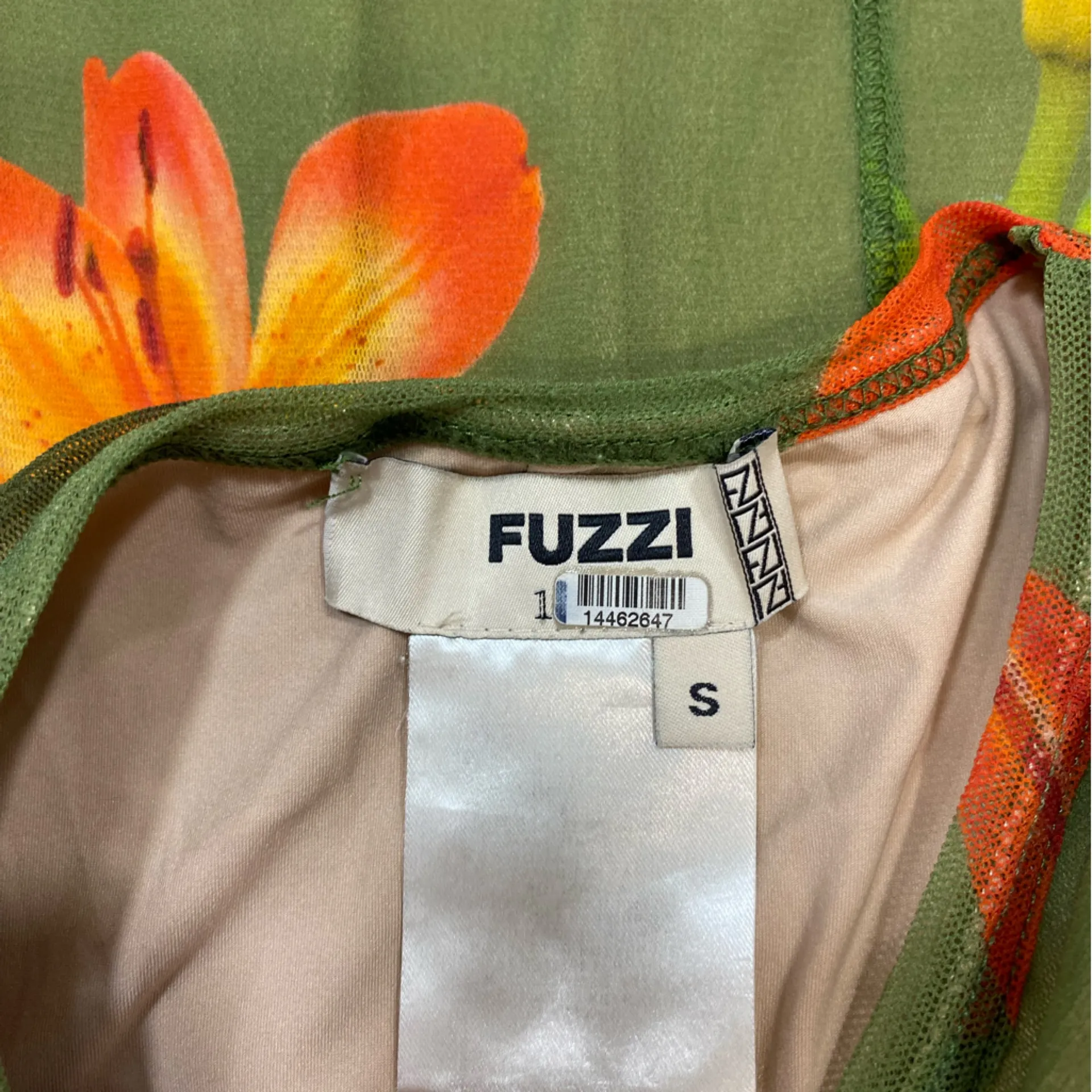 Fuzzi Abito Dress Size Small Green - Image 5