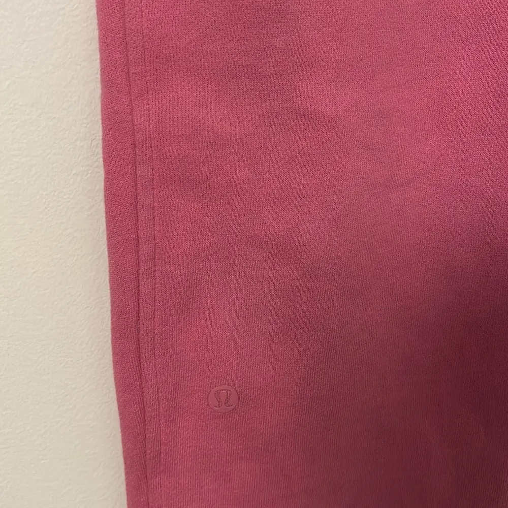 Lululemon Pink Scuba High Rise Jogger Sweatpants Loungewear Size 8 - Image 5