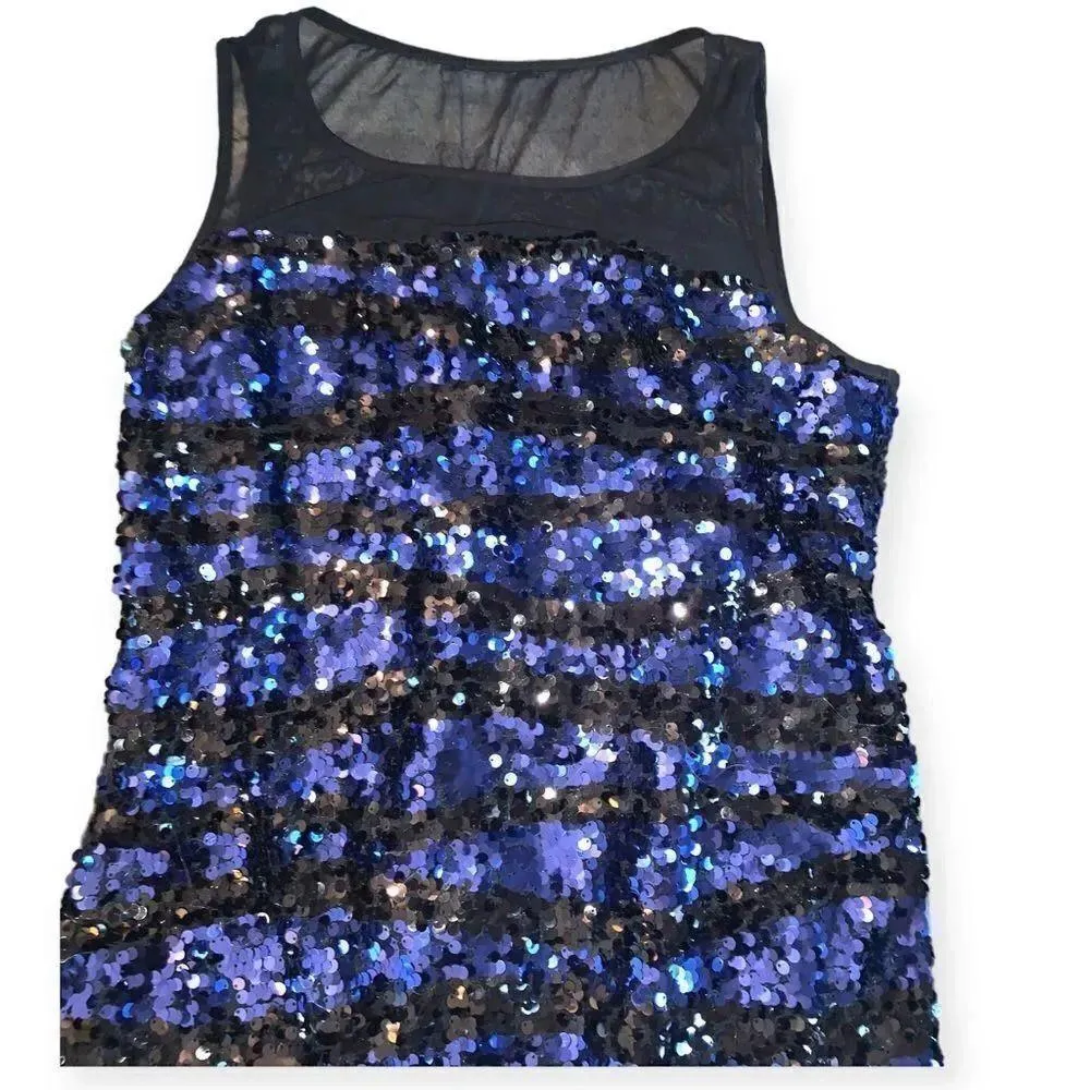 Connected apparel Striped sequin mesh dress - Image 5