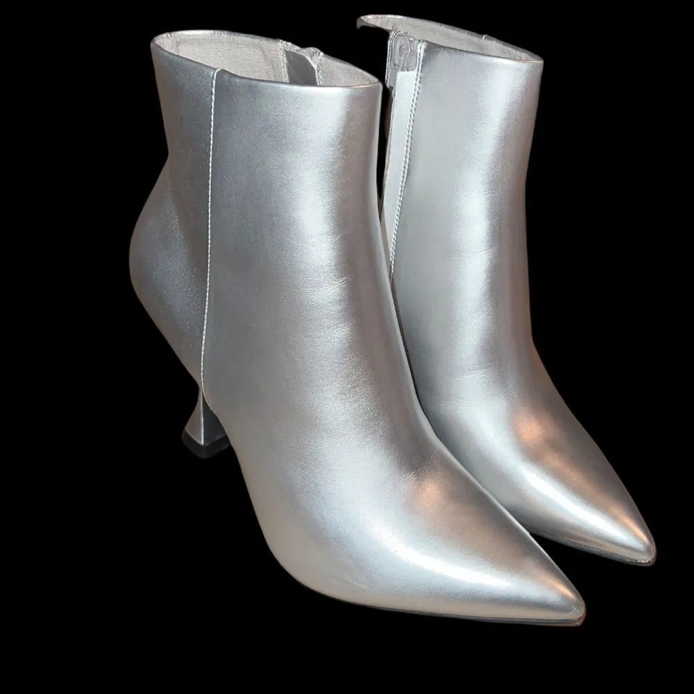 Open Edit Blythe silver metallic booties! Nwot - Image 5