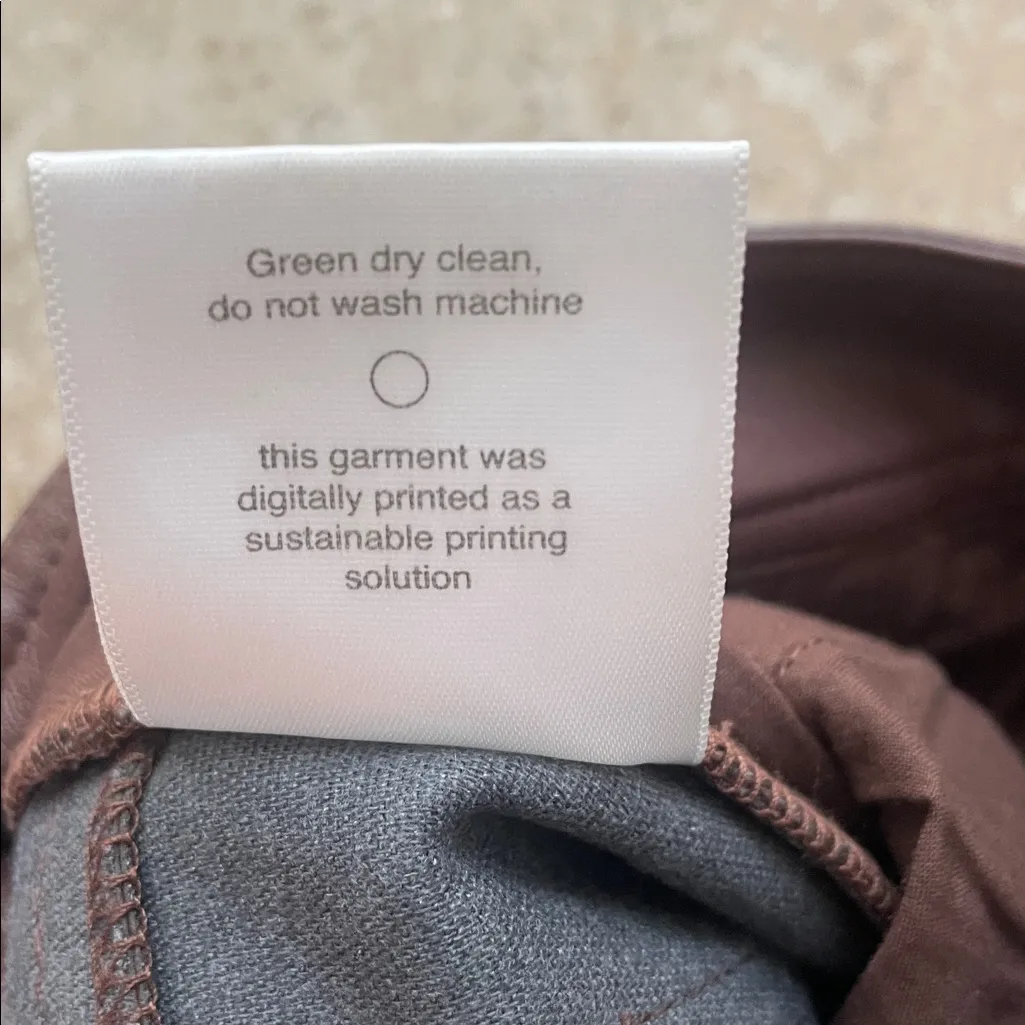 Miaou Chocolate Brown Junior Vegan Leather Pants Size M - Image 13