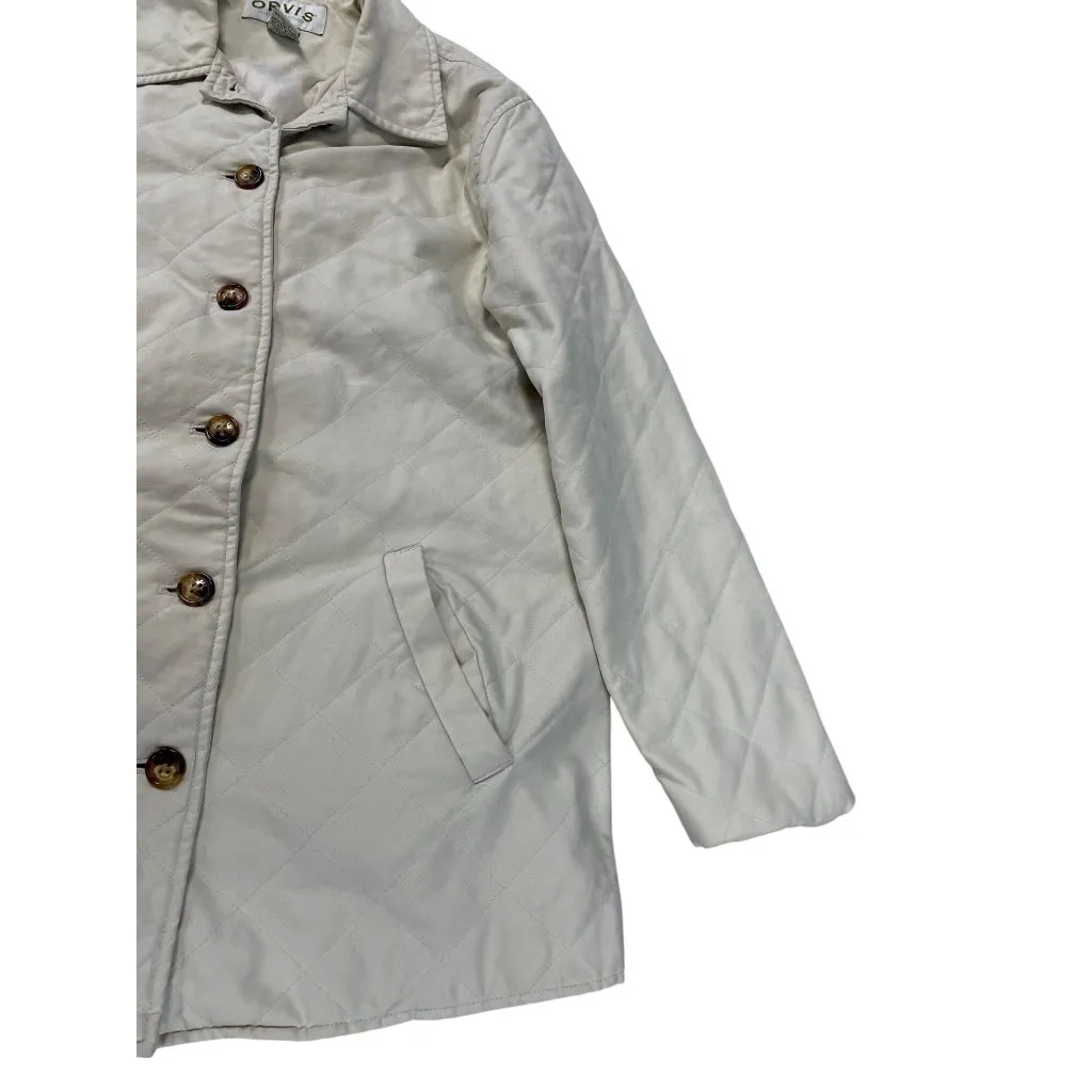 Orvis Womans Beige Quilted Lightweight Jacket size M SKU 9260 - Image 5