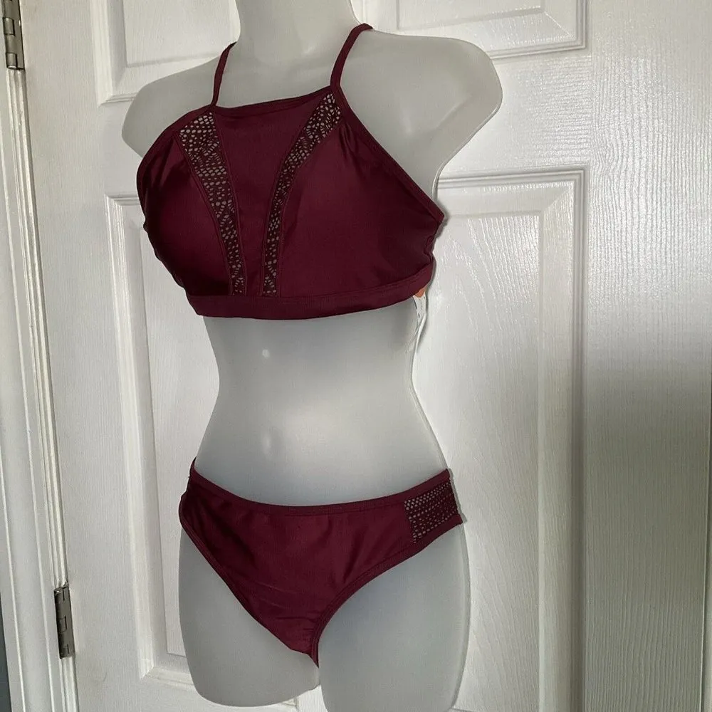Women's Bikini, By Charmleaks/ Charmo, Size Medium (10) Wine red, BNWT. Red - Image 5