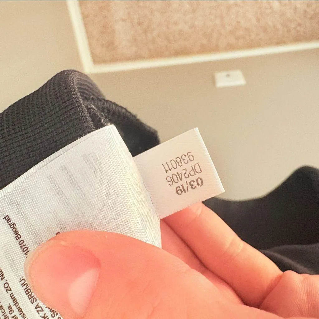 Adidas  Zip Up Track Jacket BlackWhite Sz Medium - Image 7