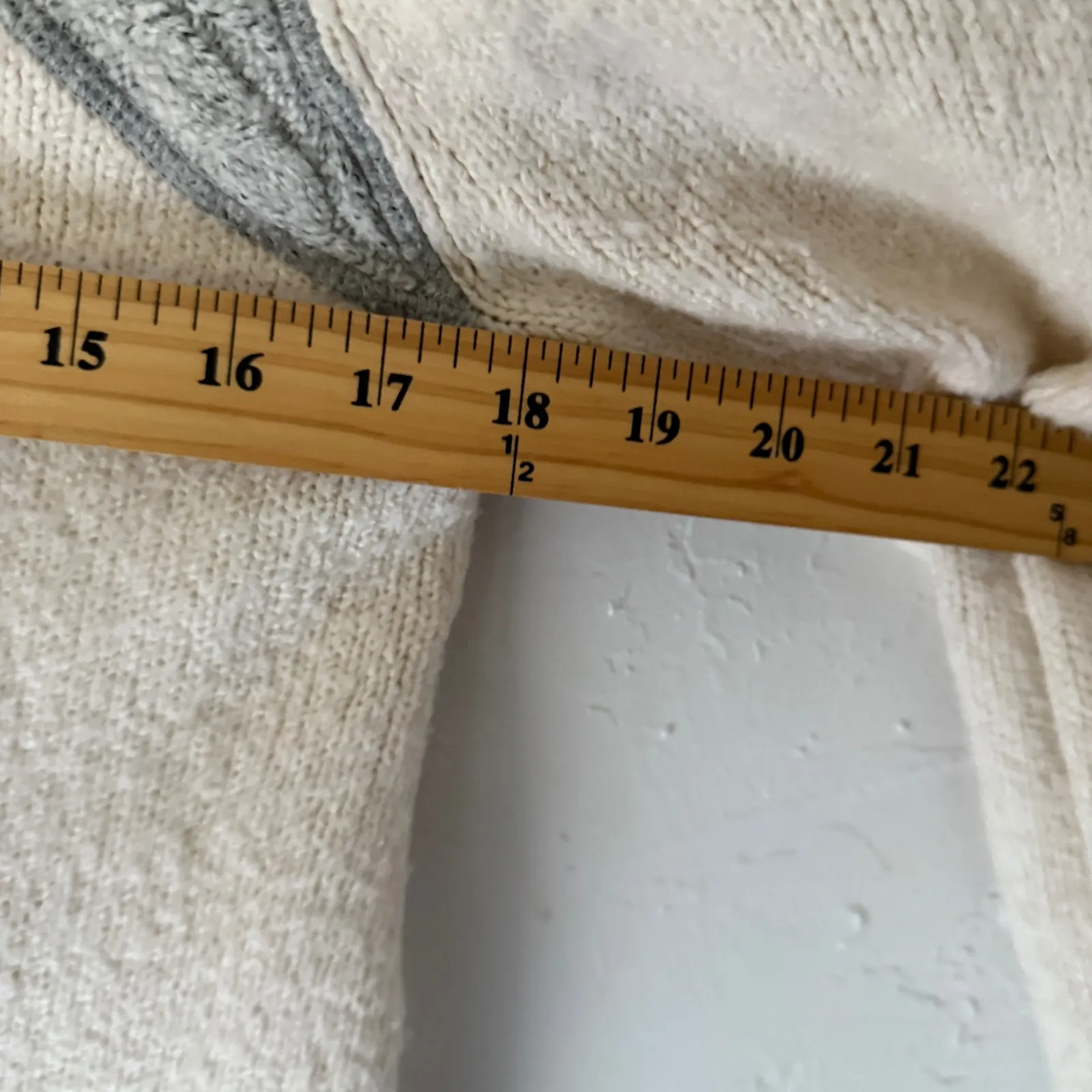 Prana Womens Cream‎ Gray Knit Sweater Coat Cardigan M Angelic Duster Cozy - Image 6