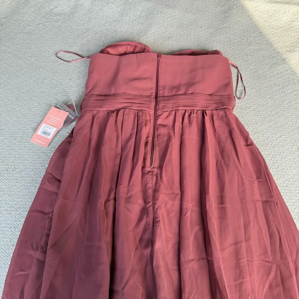 Birdie Grey Grace Convertible Dress in Chiffon Rosewood Size Large NWT - Image 7