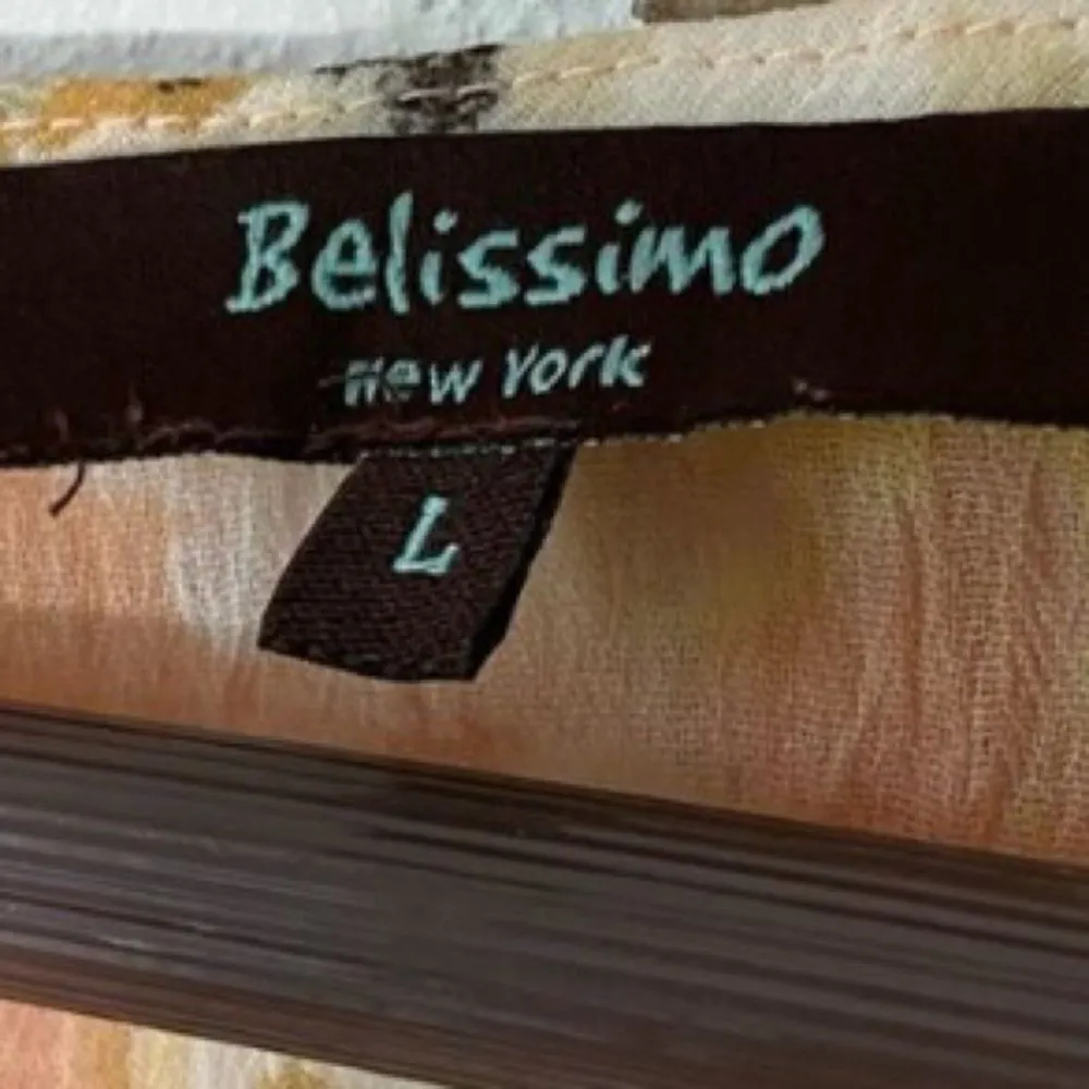 Y2K Belissimo Floral Peach Coral Ruffle Blouse V - Image 7