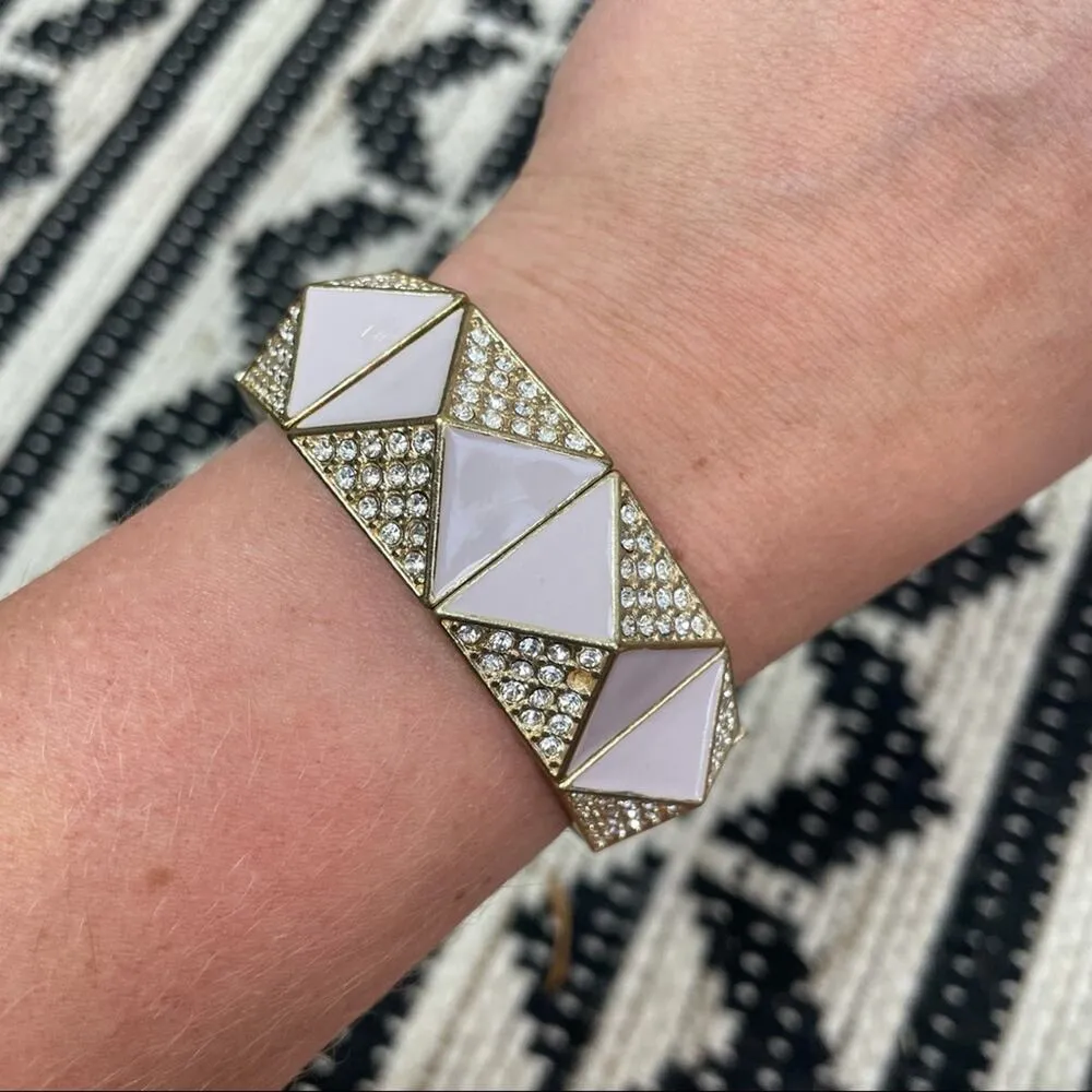 BNWT! CHARMING CHARLIE Lilac Rhinestone Bracelet - Image 6