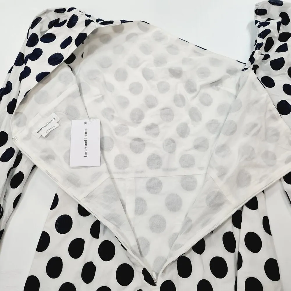 Lovers and Friends Andy Mini Dress in Black & White XS - Image 8