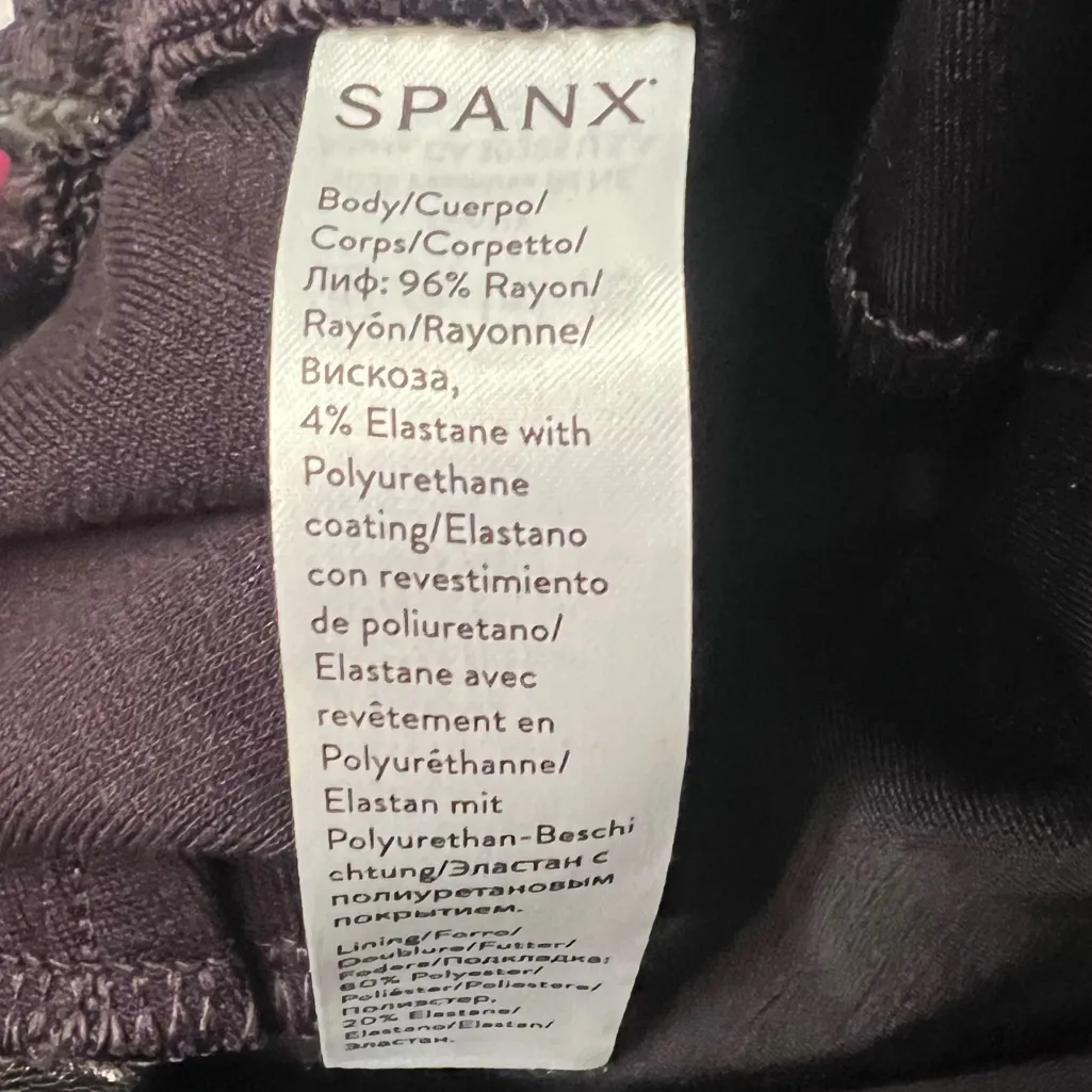 SPANX Leather-Like Faux Leather Jogger‎ Pants Joggers in Noir Black Size Medium - Image 16