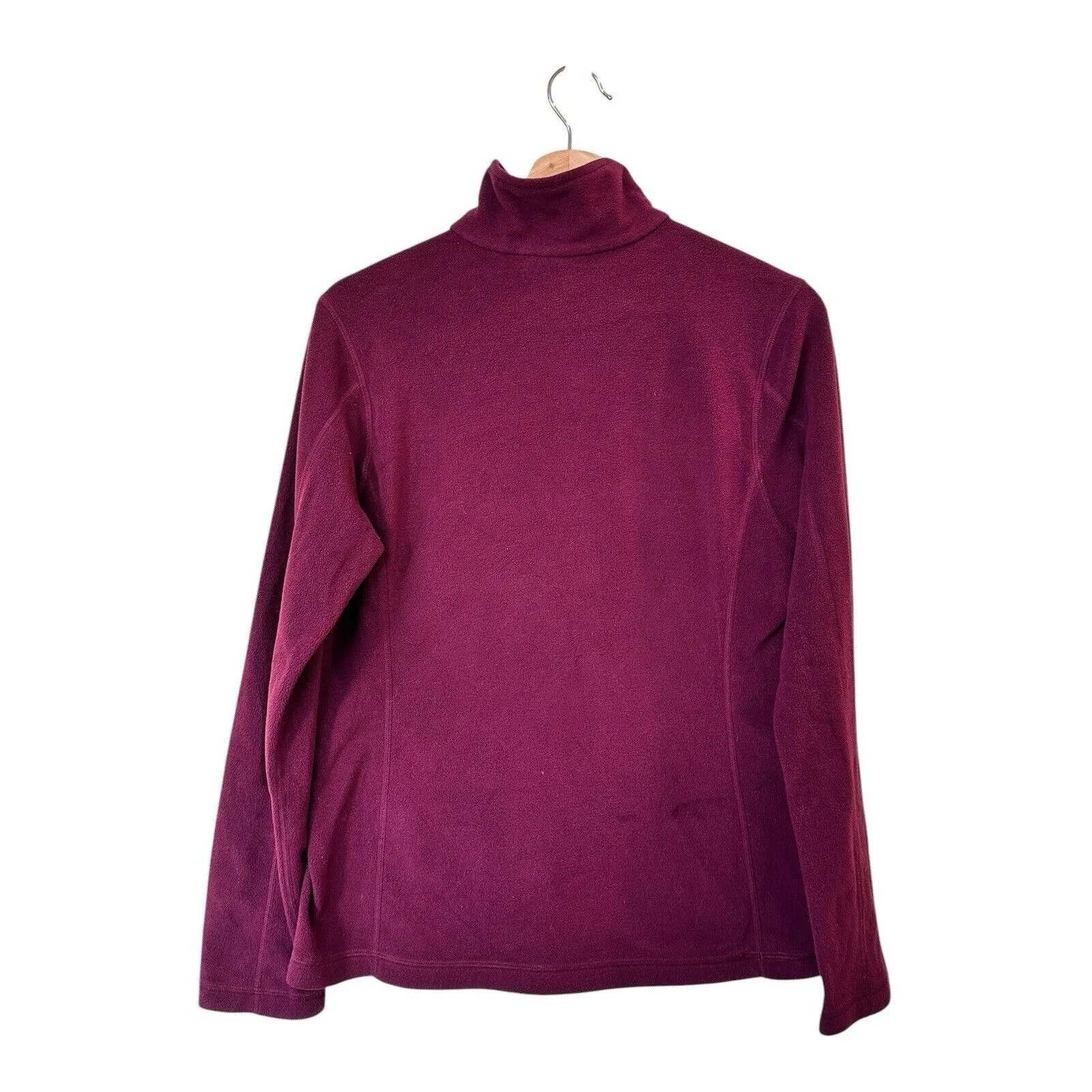 Patagonia Micro D 1/4 zip pullover fleece jacket in deep purple M - Image 2