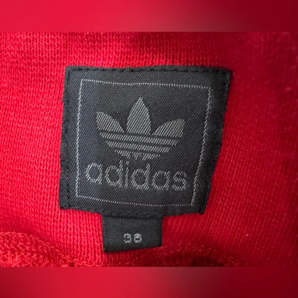Adidas original cropped red sweatpants size EU38 - Image 2