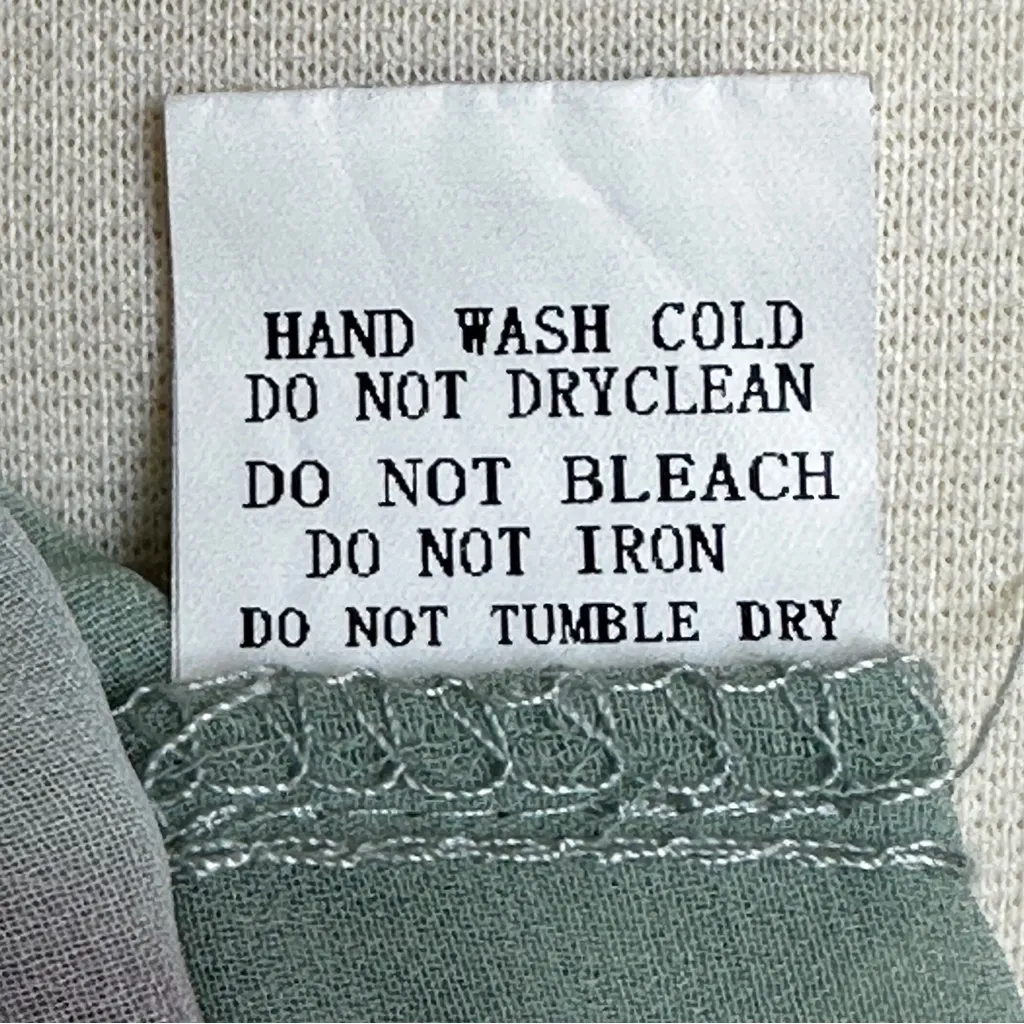 Davi & Dani Chiffon Overlay Dress Green Pink Flowy Ruched Neckline Tie‎ Straps - Image 11