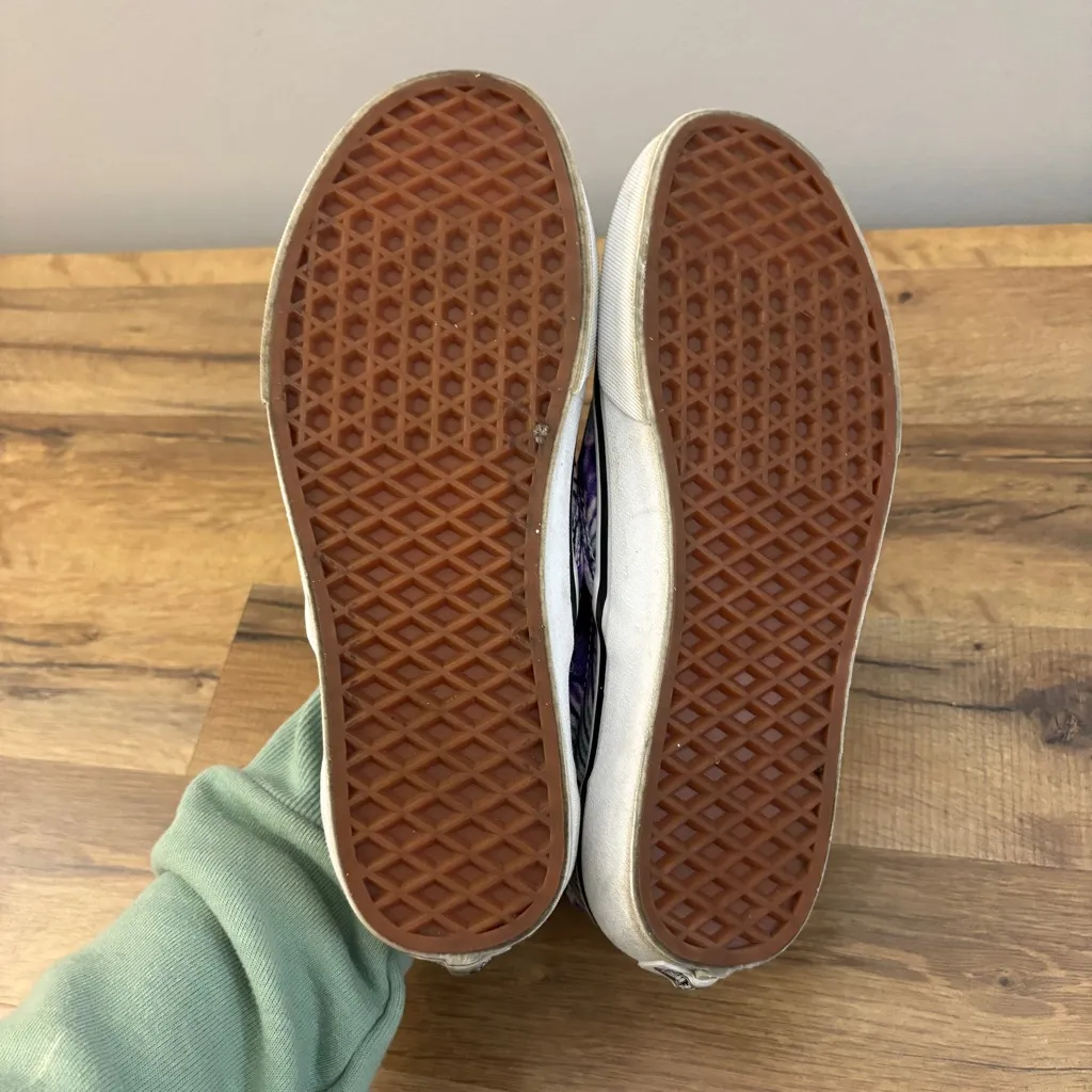 Vans Slip On Tie Dye New Age Purple Skateboarding Festival Shoes - Image 8