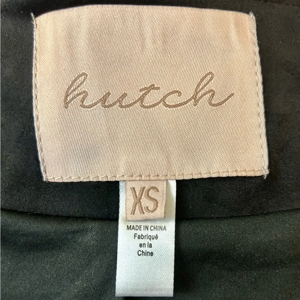 Anthropologie Hutch Draped Faux Suede Jacket Size XS - Image 12