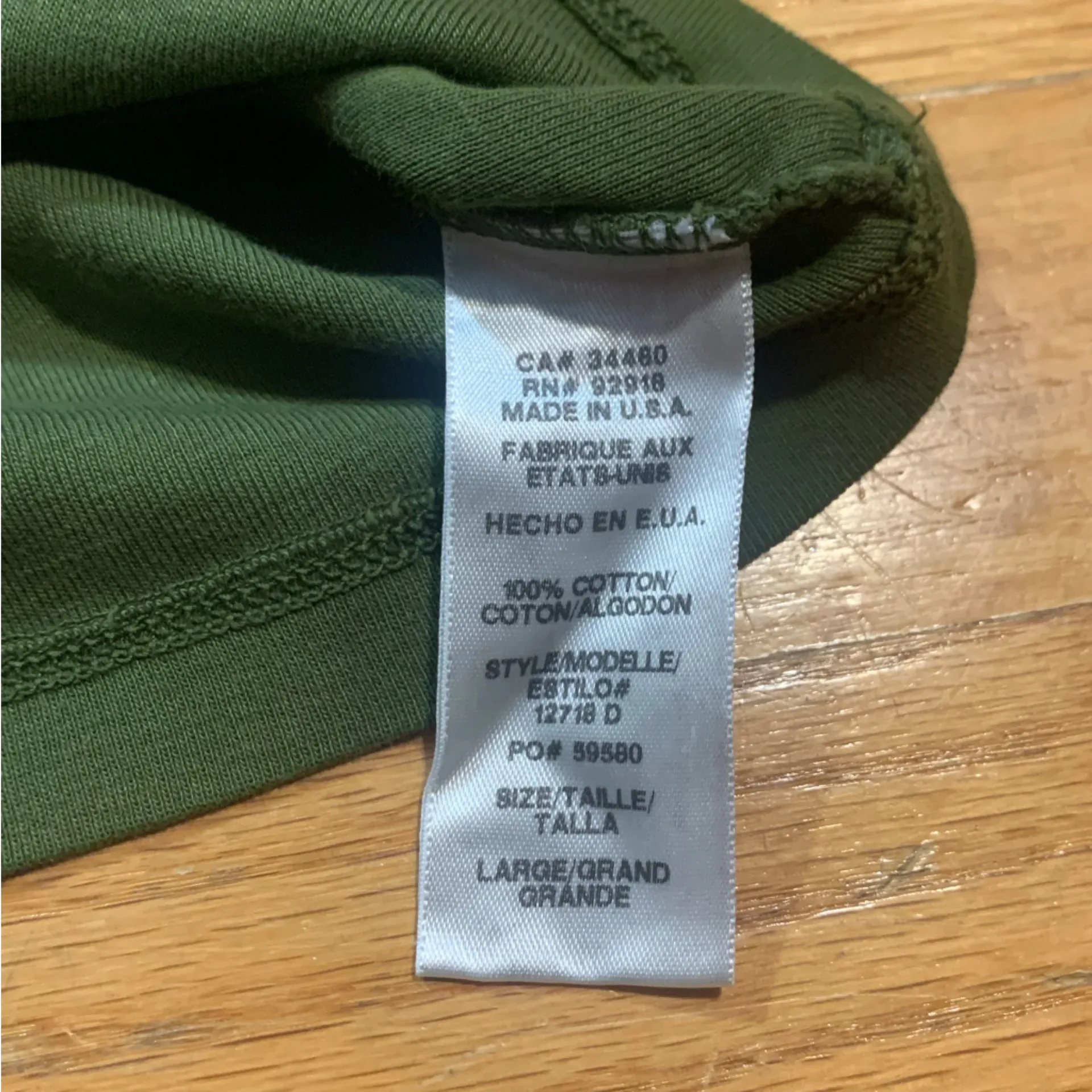 Juicy Couture Pam Gela Long Sleeve Polo Shirt Olive Green Women’s Large - Image 7