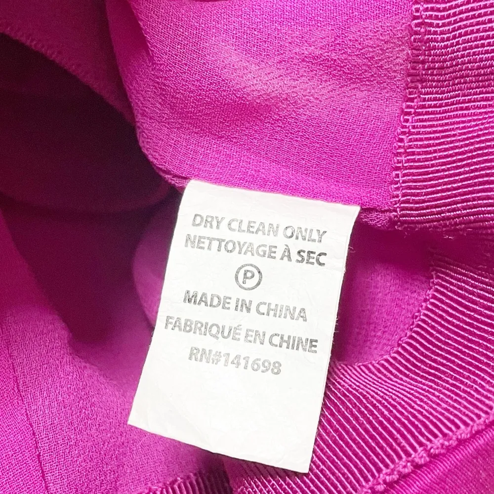 Ramy Brook Estelle Ruched Pink Satin Crop Blouse - Image 11