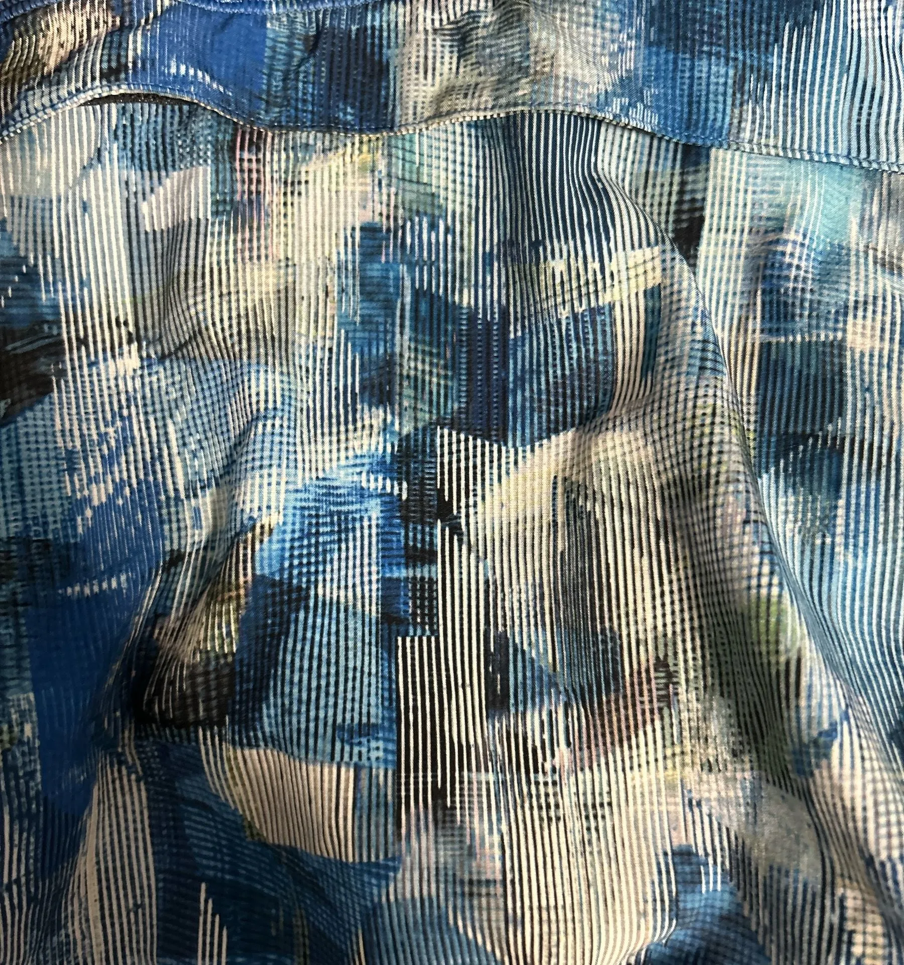 Lululemon Play Off The Pleats Skirt Reg Length Sun Dazed Multi Blue Black Sz. 2 - Image 6