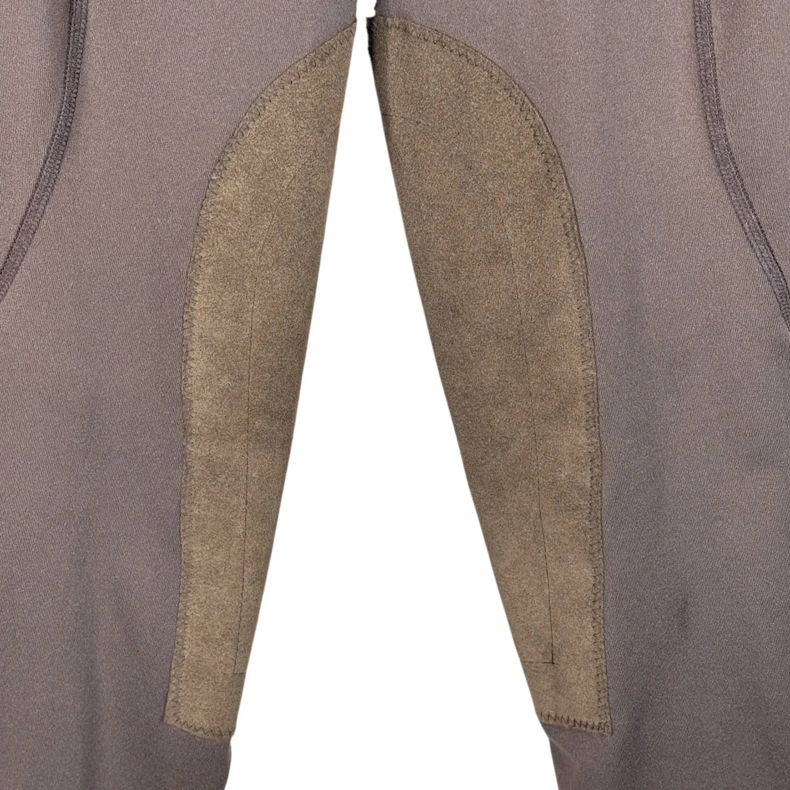 Kerrits Medium Knee Patch Leggings Stretch Hi-Rise Elastic Waist Pull-On Brown - Image 4