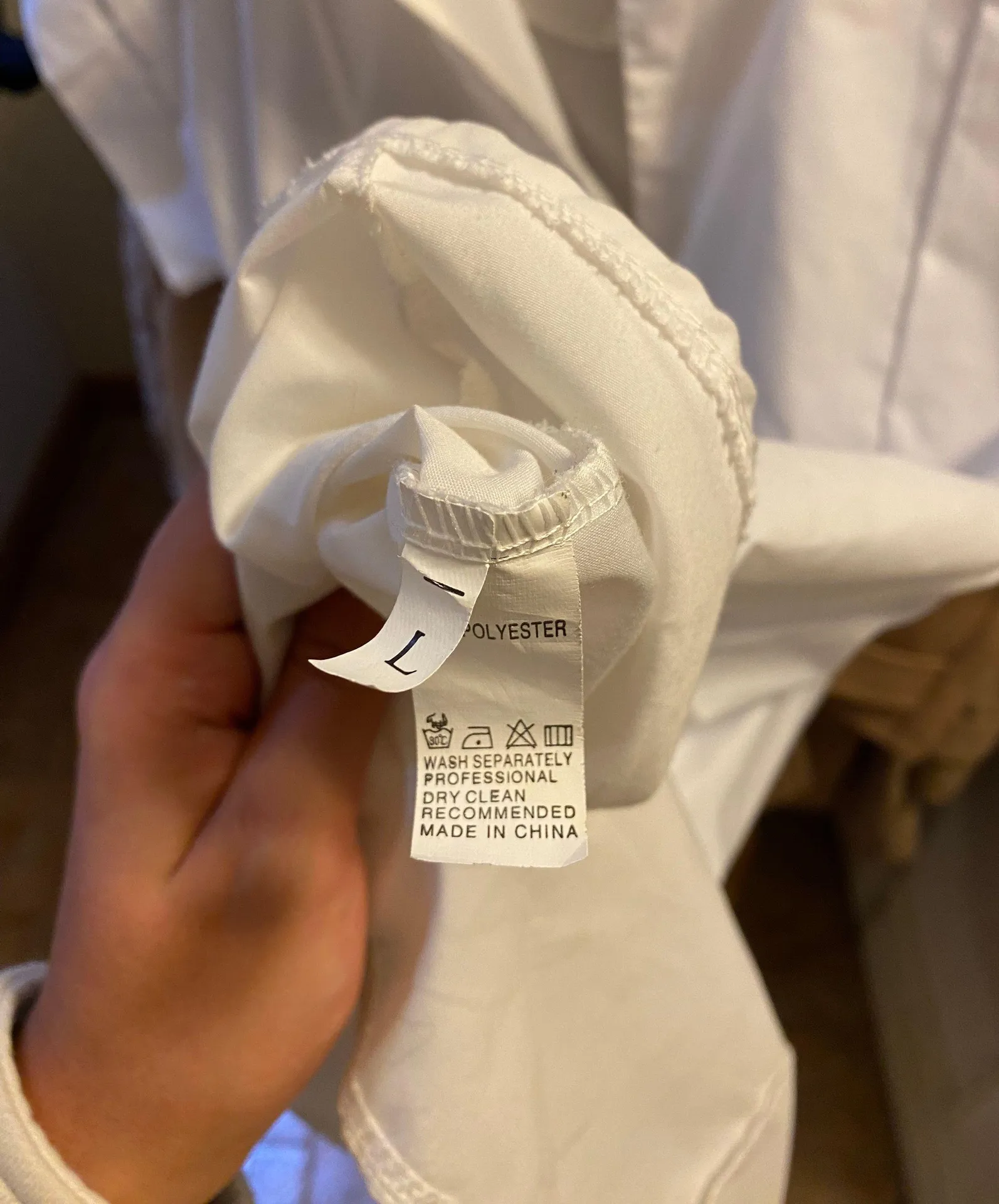 Zaful White Short Sleeve Hi-Lo Shirt - Image 4