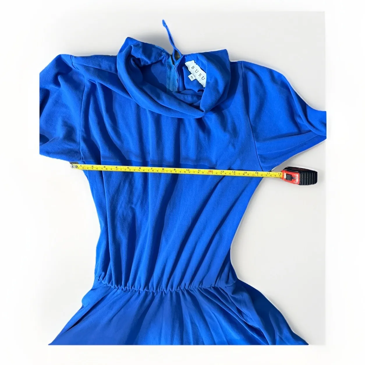 BURU Royal Blue Turtleneck Long Sleeve Maxi Dress - Image 12