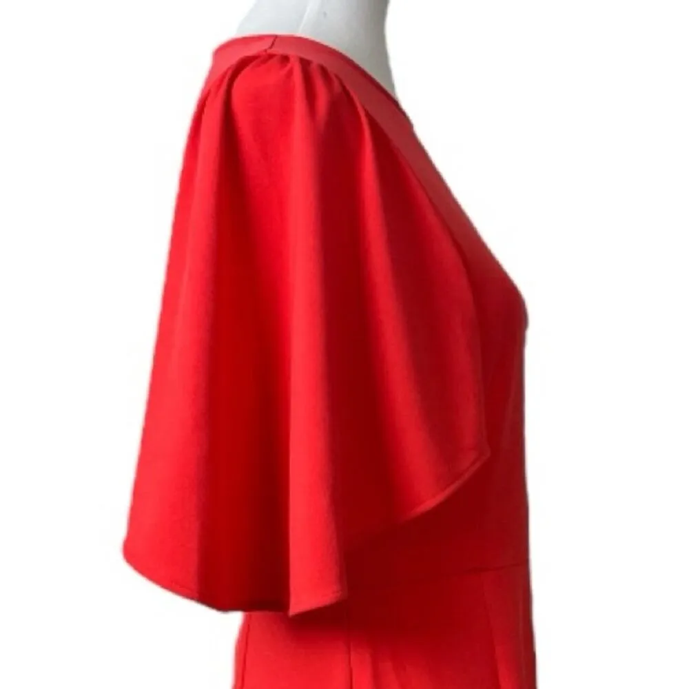 Grace Karin New Sheath Dress Dolman Sleeves Jersey Knit Coral Women’s Size Large - Image 9