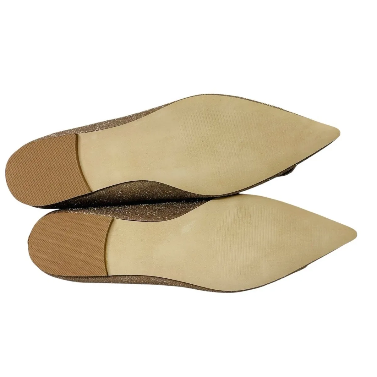 Women's‎ Steve Madden Tink Color Gold Pointy Ballet Flat Size 8M NWB - Image 10