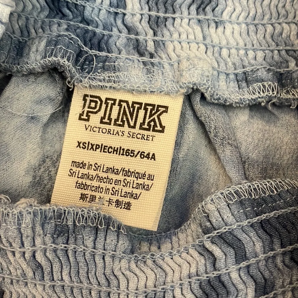 PINK Victoria’s Secret Blue Tie Dyed Elastic Waist Lightweight Shorts Size XS - Image 6