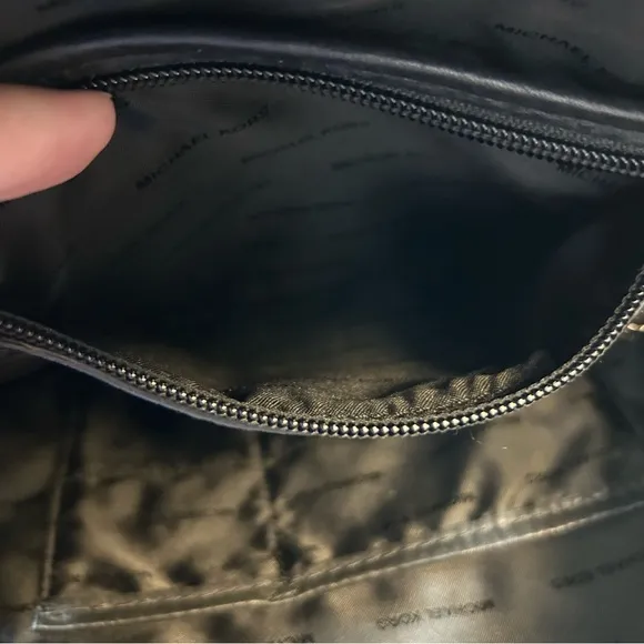 Michael Kors Rhea Medium Pebbled Black Leather Backpack‎ NWOT - Image 10