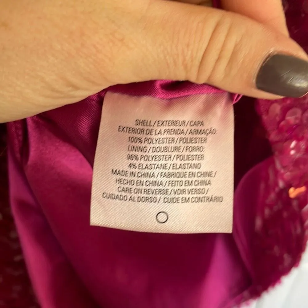 Tahari pink sequin sheath dress size 2 - Image 4