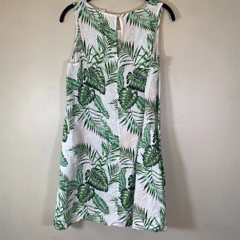 C & C California Palm Tree Linen Shift Dress - Image 2