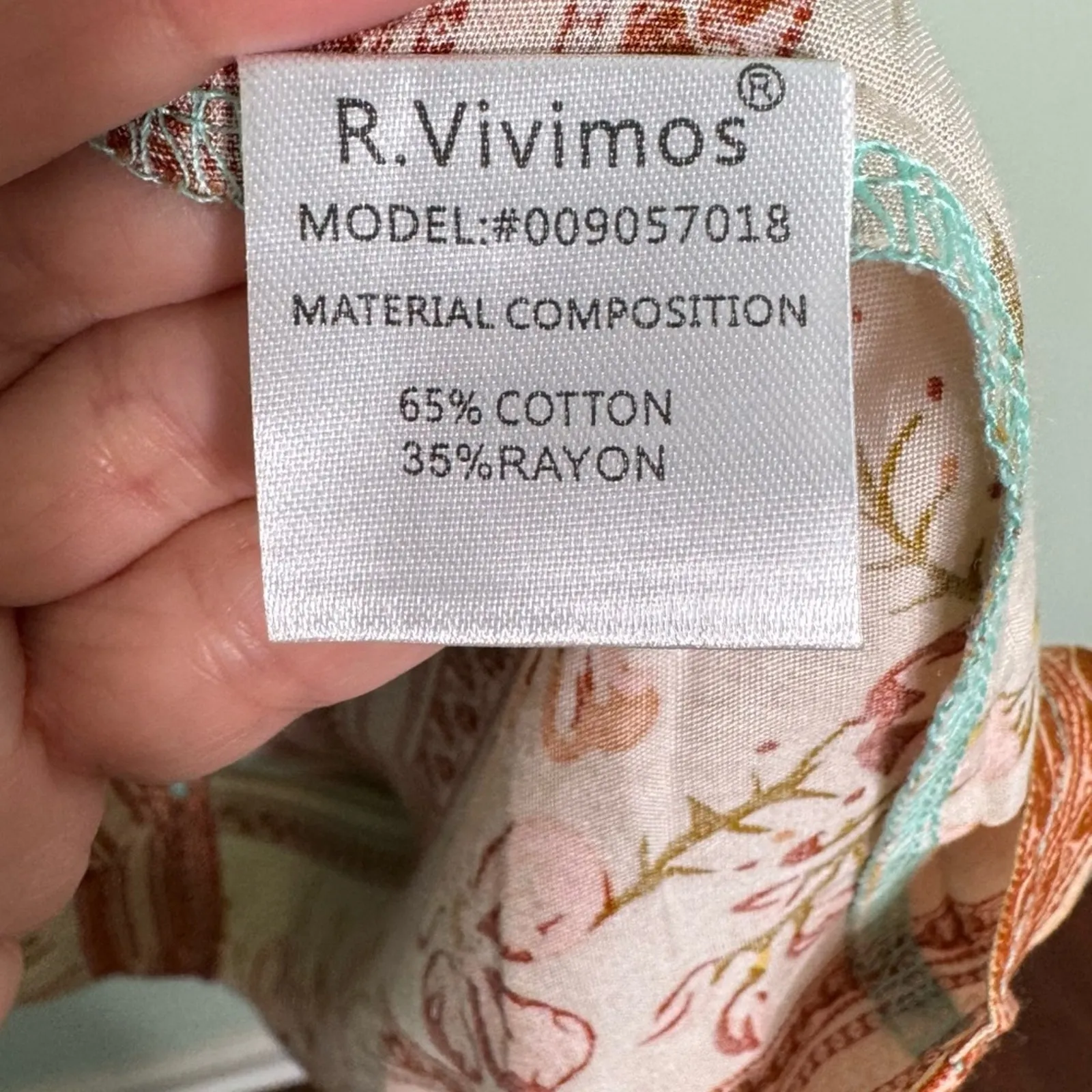 R.Vivimos Tassel Bohemian Maxi Dress Bohemian Teal Dress Size S Blue - Image 10