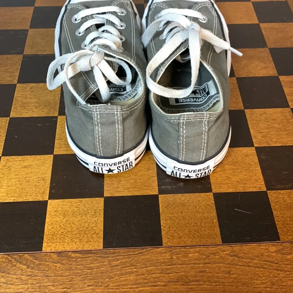 Converse All Star Gray Canvas Low Top Sneakers Size 6 - Image 3