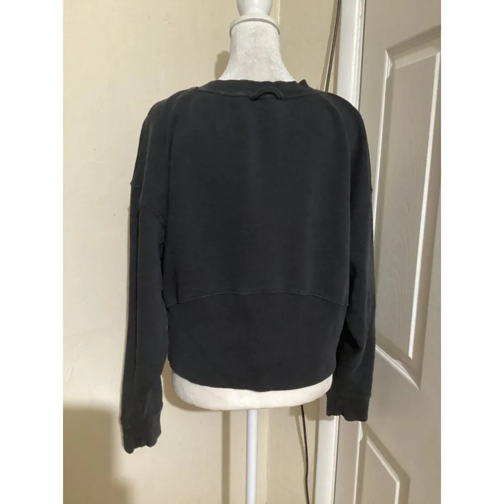 JoyLab Sweatshirt Womens Medium Cropped Crewneck Pullover Lounge Athleisure - Image 4