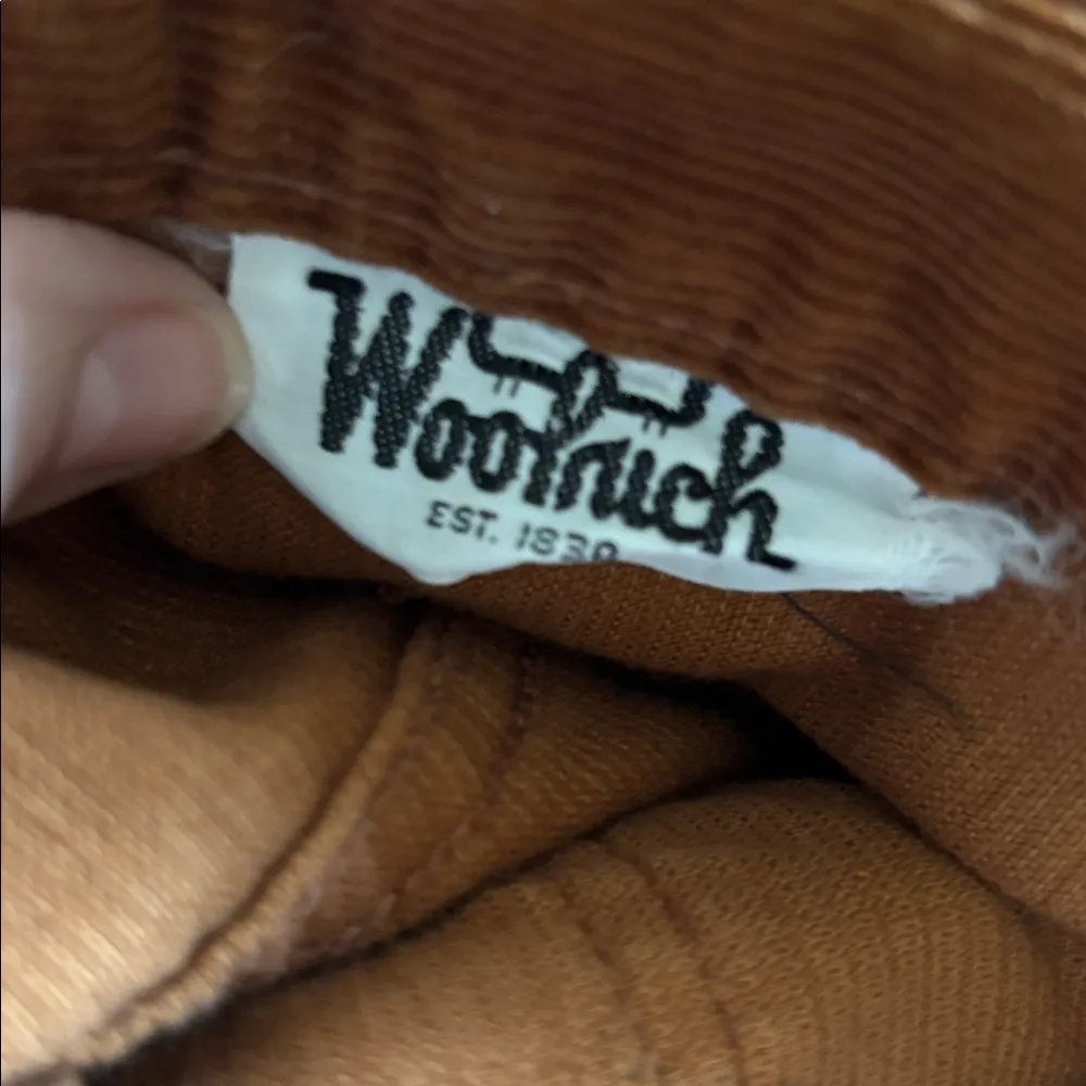 VTG Woolrich Corduroy Utility Shorts Size 12 Rust High Waisted Cargo Pockets - Image 5