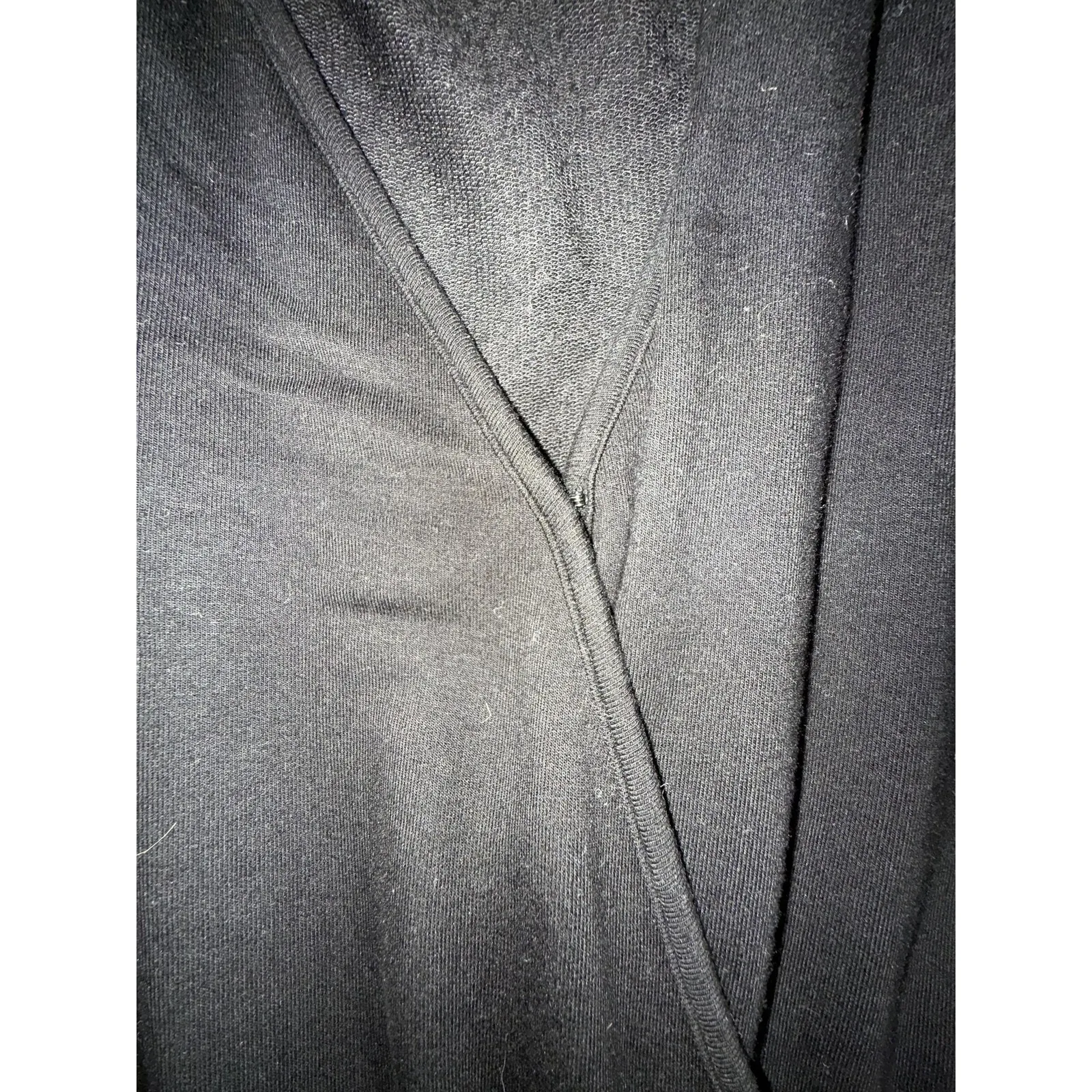 Ramy Brook Jumpsuit Womens Small Black Wrap Jogger Metallic Side Stripe Pockets - Image 3