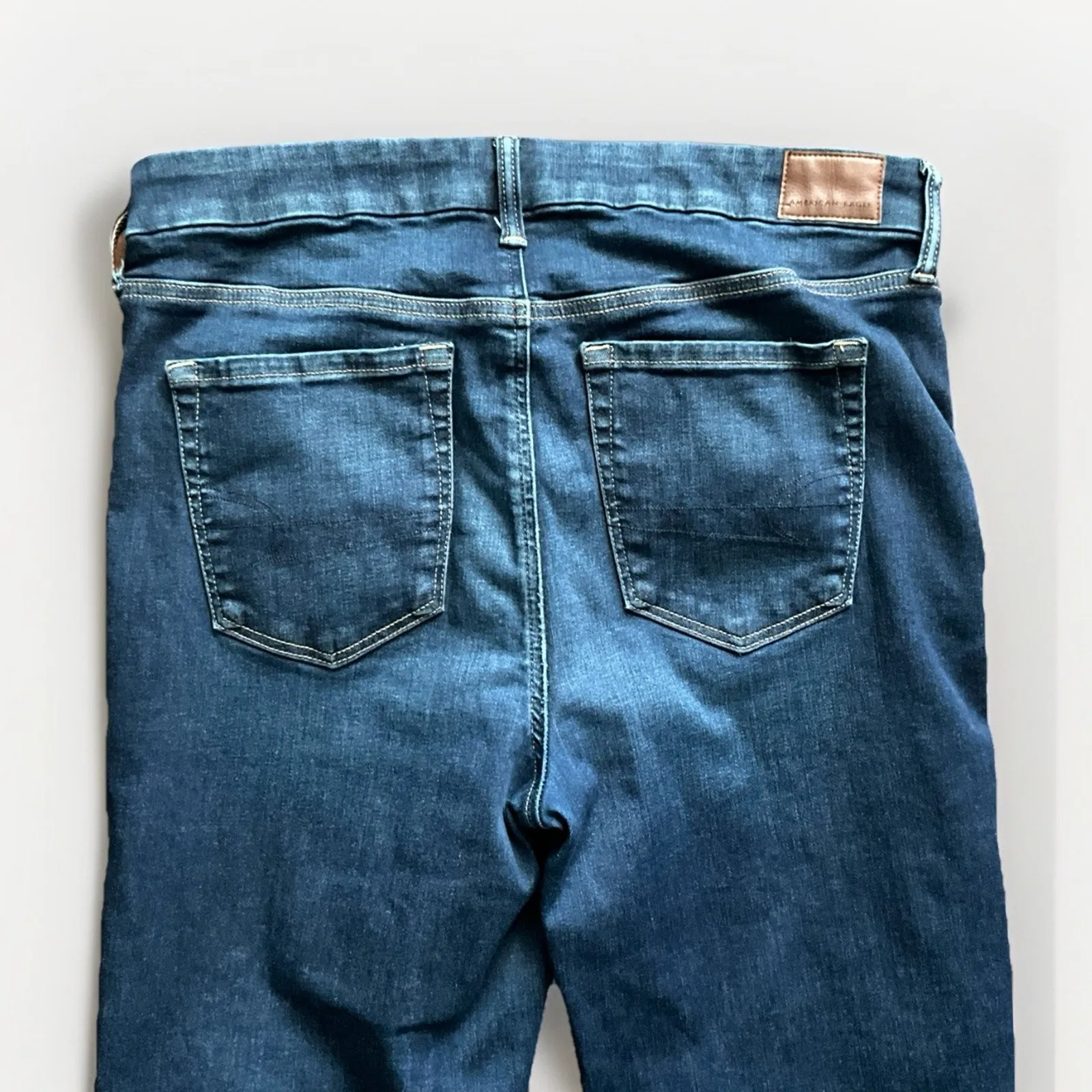 American Eagle 14L Super Hi-Rise Stretch Luxe Jeggings Denim Jeans - Image 3