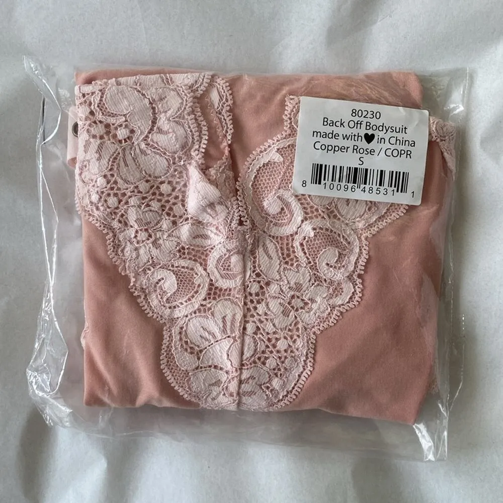 We Are HAH  Back Off Bodysuit Copper Rose Size Small - Image 2
