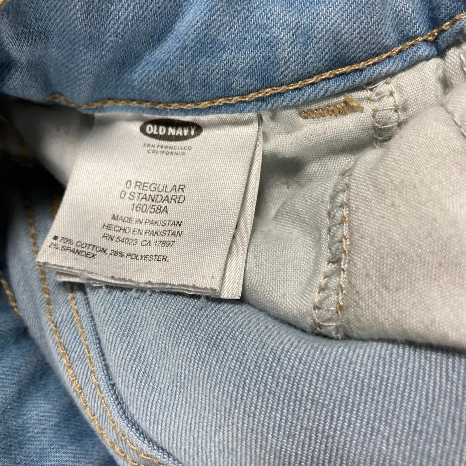 Old Navy Women's Rockstar Jeans Super Skinny Light Blue High Rise Size 0 Reg - Image 3