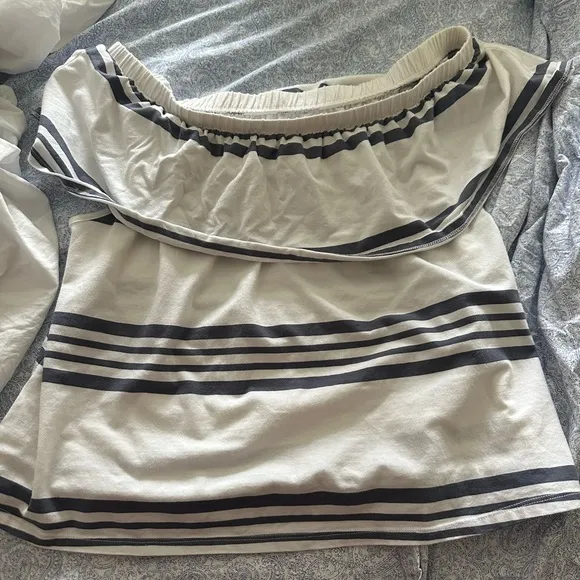 Z-Supply Striped Off Shoulder Top - Image 1