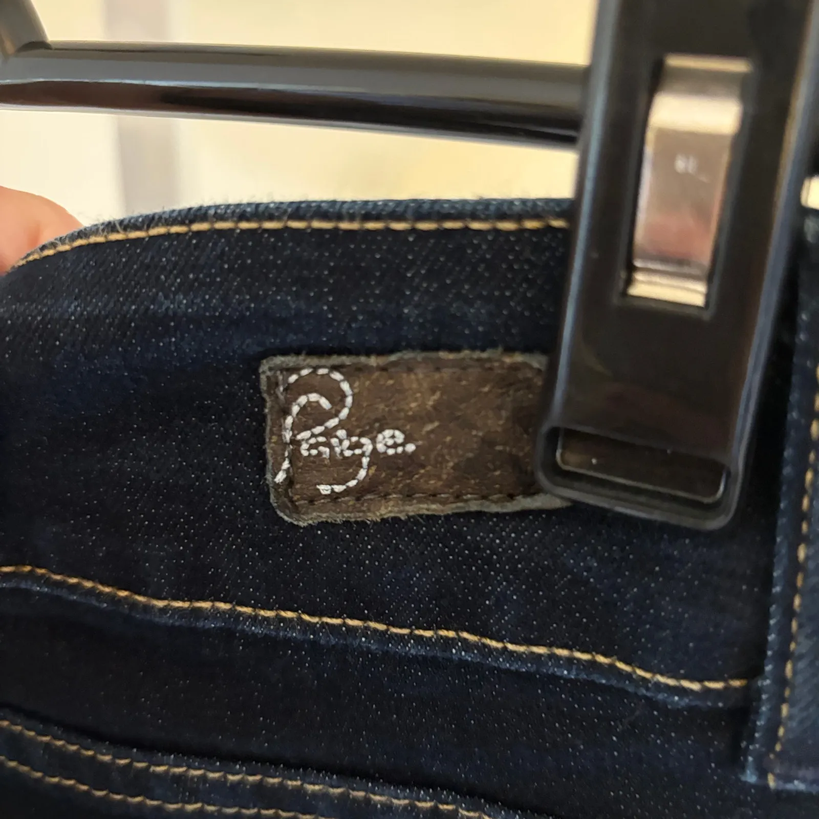 Paige Hidden Hills NWOT Dark Wash Bootcut Jeans Size 31 - Image 6