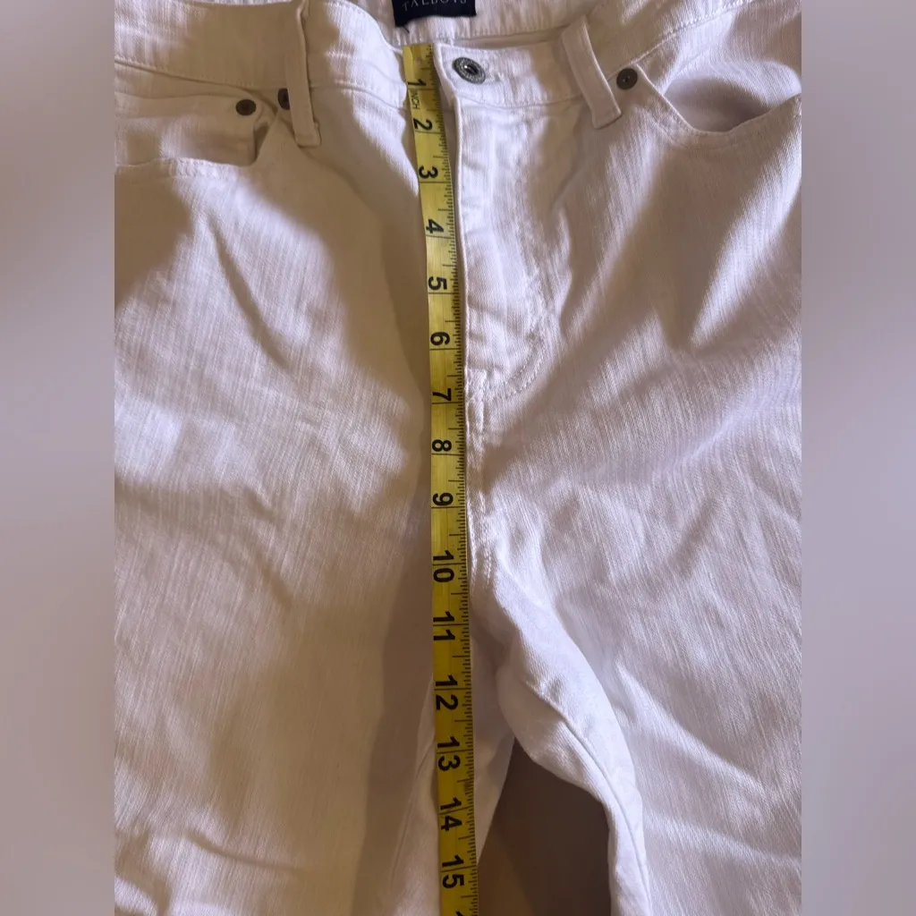 Talbots Women’s 2 Petite Modern   Ankle Jeans Stretch White Pocket Elegant - Image 7