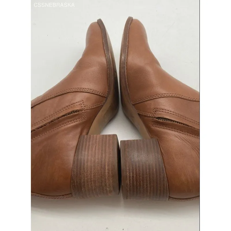 Madewell Women's  Brown Leather Booties - Size‎ 8 - Image 4