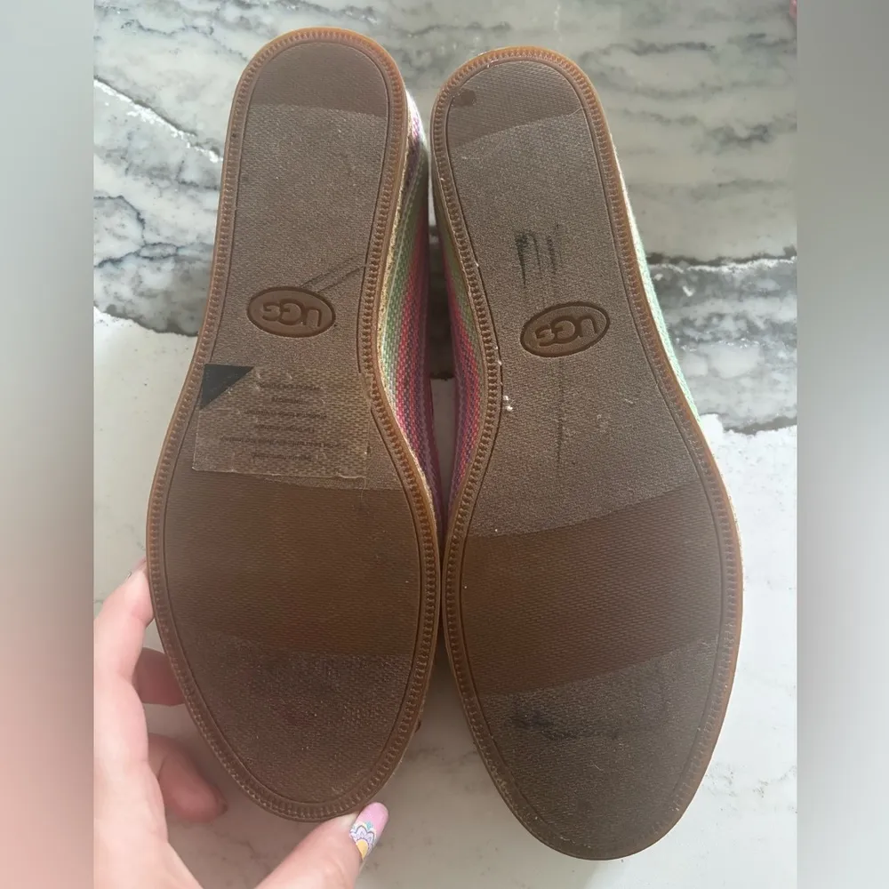 UGG  Womens Multicolor Marleigh Serape Open Toe Espadrille Flat Shoes Size 9 - Image 8